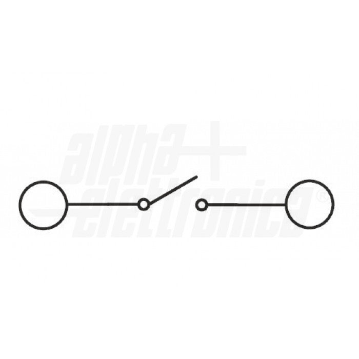 Interruttore a Pulsante Nero 1P Bistabile