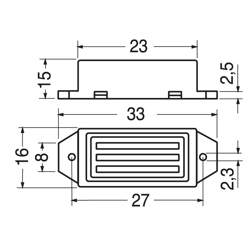 BUZZER ELETTRONICO 12 V