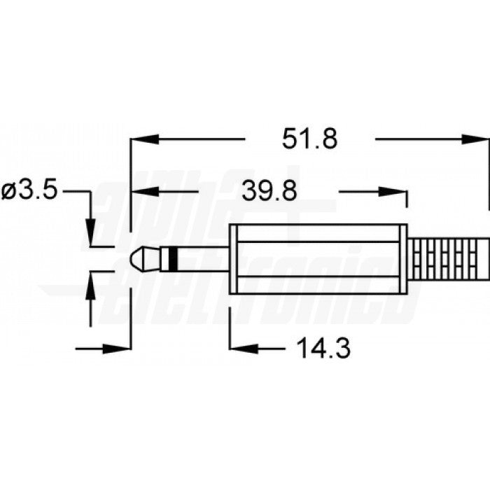 Spina jack 3,5mm Mono