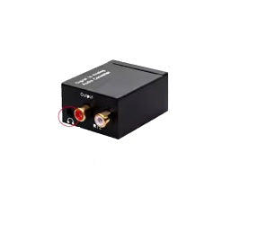 Convertitore AUDIO DA DIGITALE AD ANALOGICO con cuffia stereo