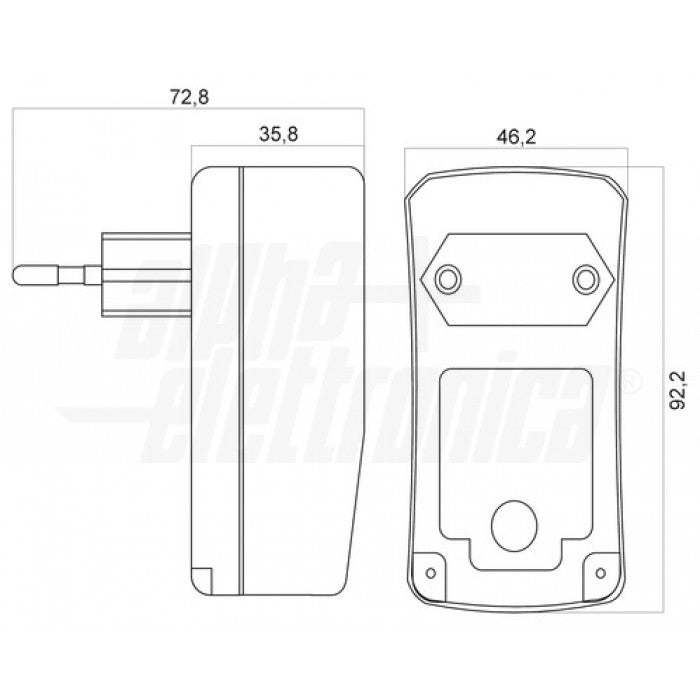 Alimentatore Switching  4,5/5/6/7,5/9/10/12Vdc    2A