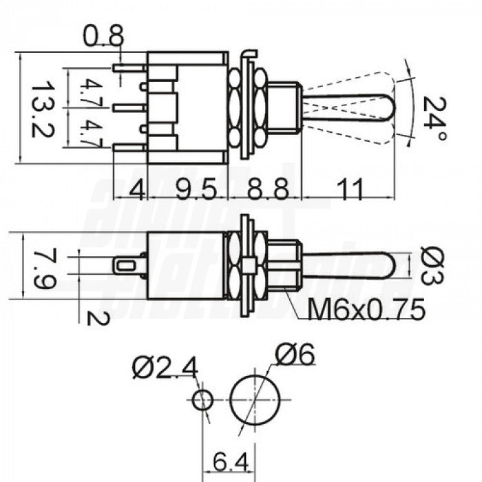 Interruttore Mini Leva   310