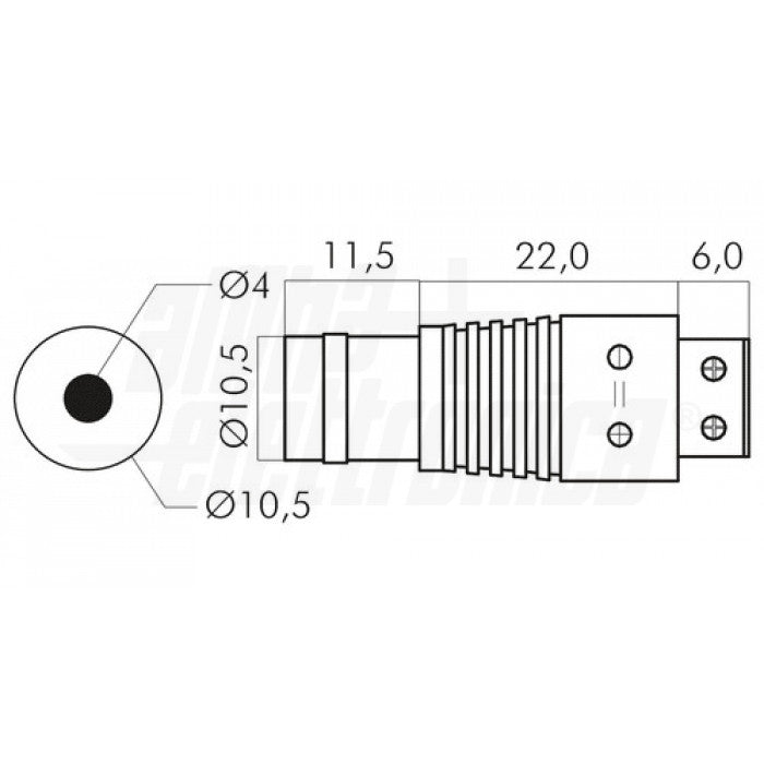 BNC femmina a morsetto