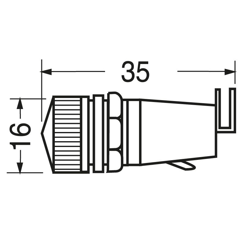Portafusibile da pannello 5x20mm