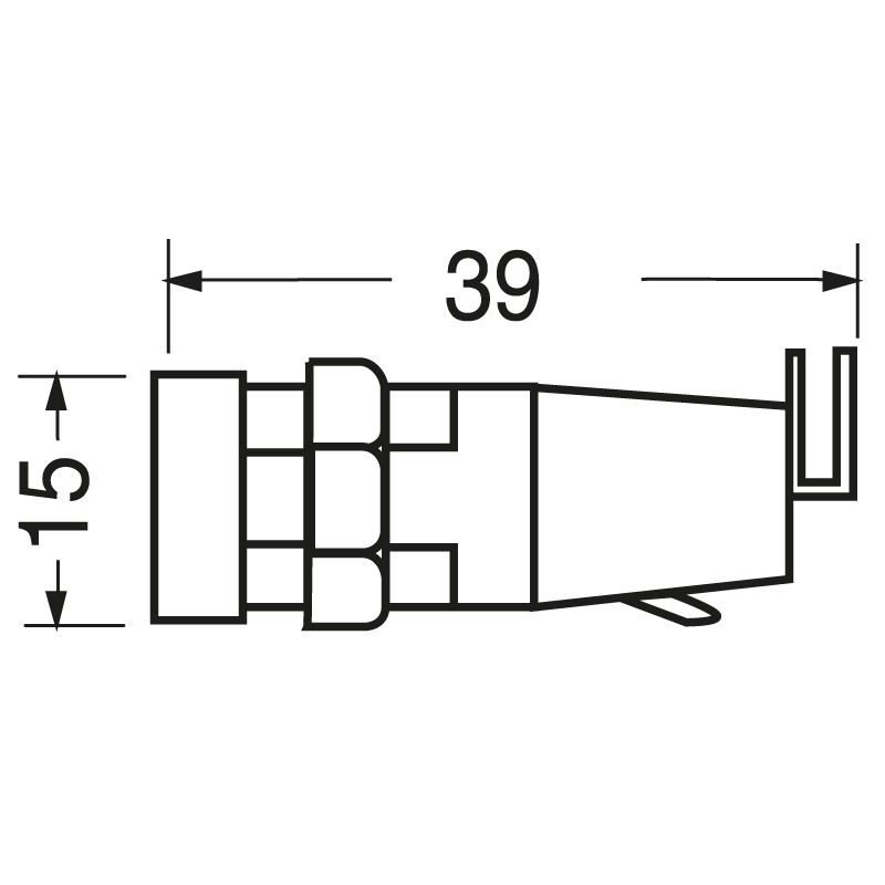 Portafusibile da pannello 5x20mm
