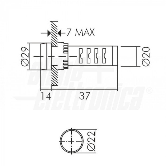 Indicatore Led Buzzer  LL9061