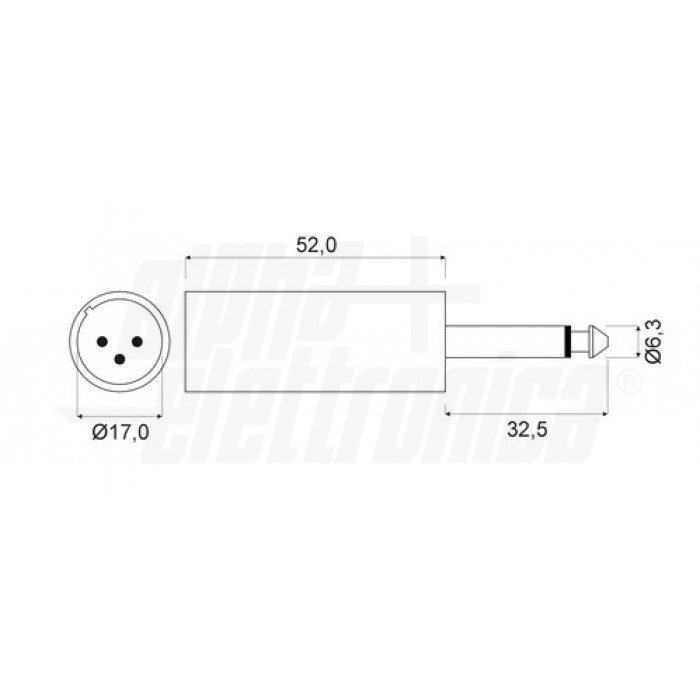 Adattatore Canon m. a jack f.