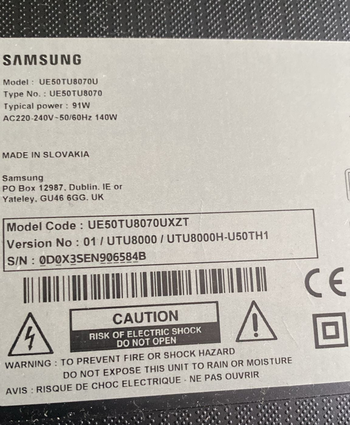 SAMSUNG BN94-15329H BN41-02756B