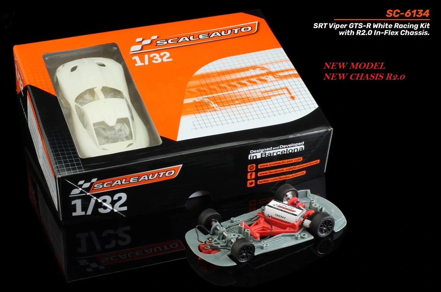 SCALEAUTO SC-6134 Kit Bianco VIPER V2.0