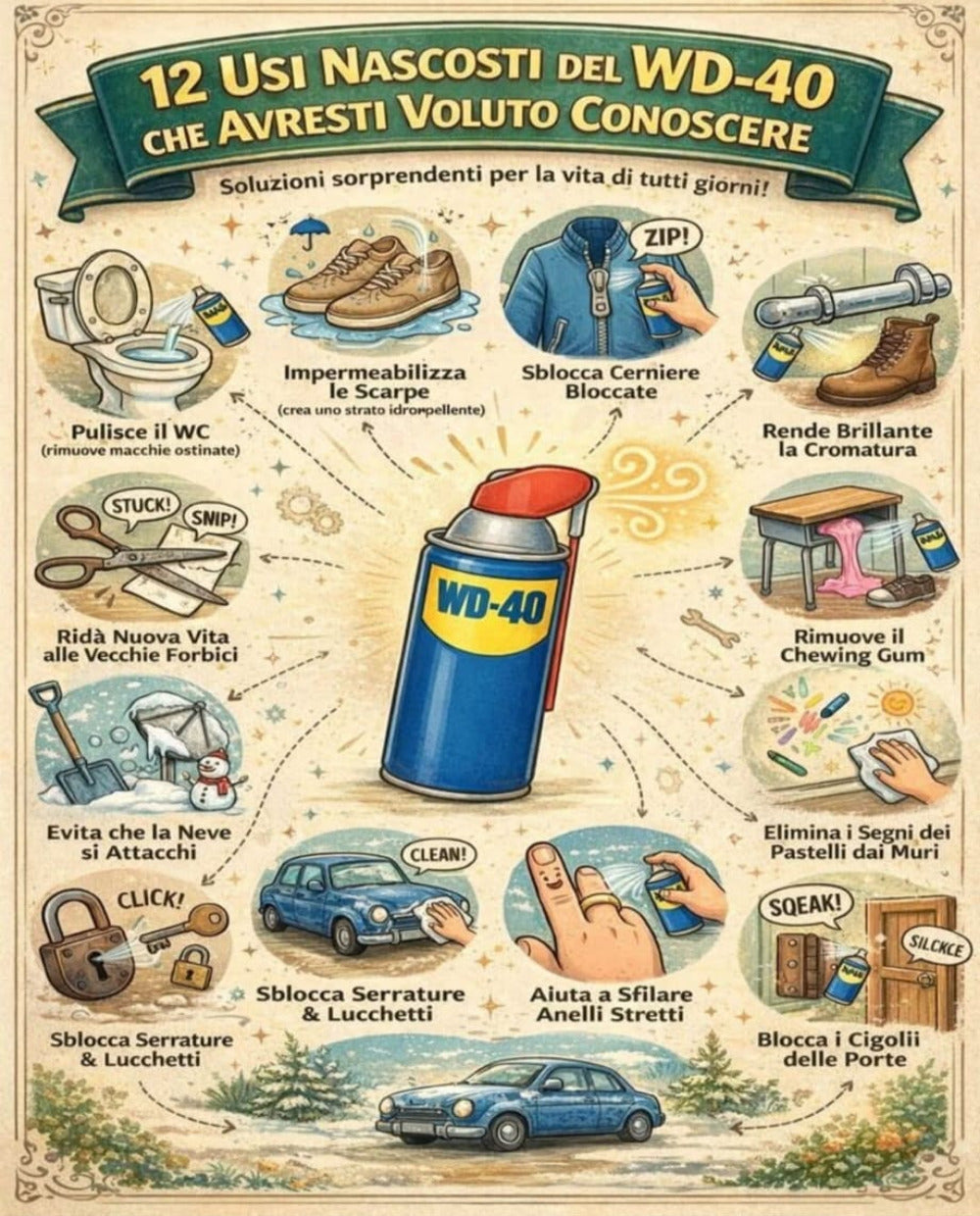 Spray LUBRIFICANTE WD-40