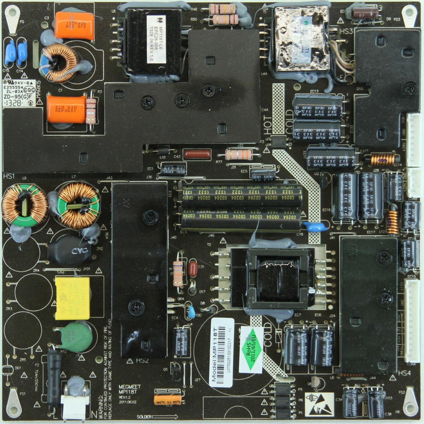 MP118T Scheda Alimentazione