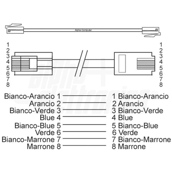 Cavo di rete Cat. 6 2MT