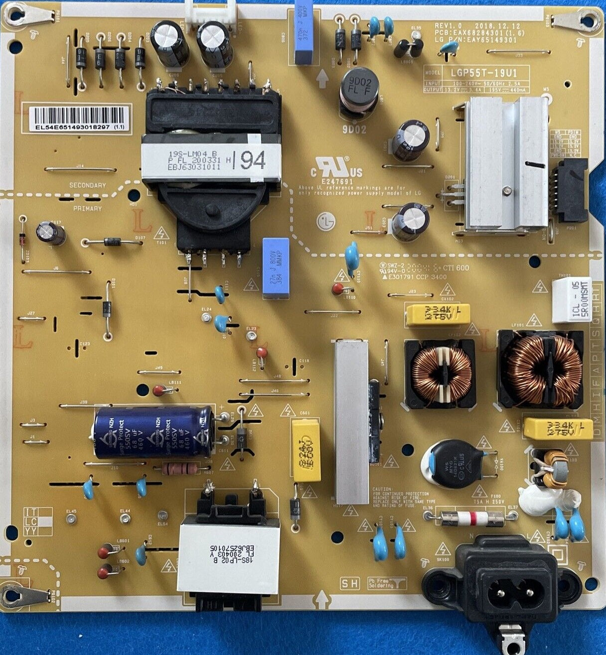 EAX68284301 Scheda Alimentazione