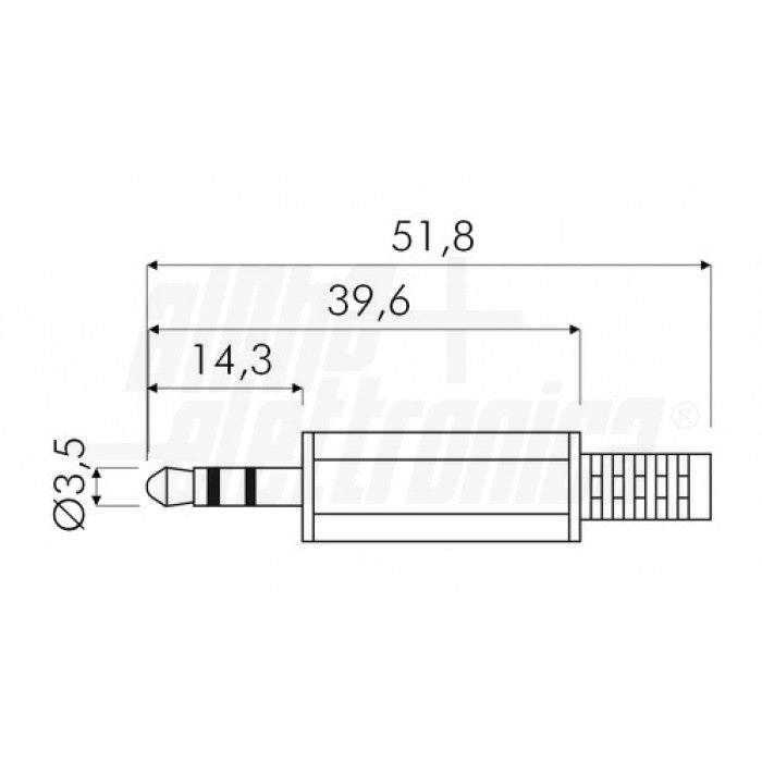 Spina jack 3,5mm Stereo