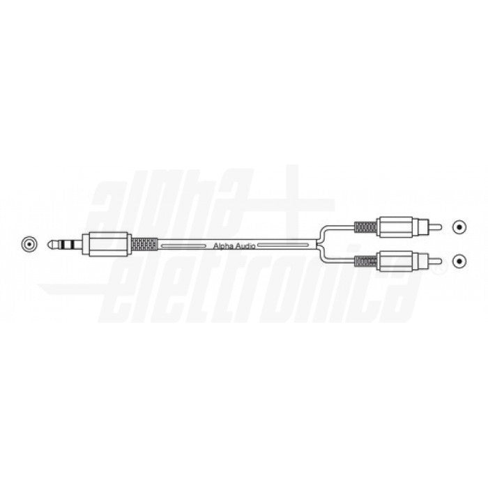 Cavo  jack 3,5  2  RCA  5m