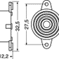 BUZZER PIEZO CIRCOLARE da 3 a 20 V