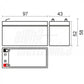 Batteria al piombo  12v 1.3Ah