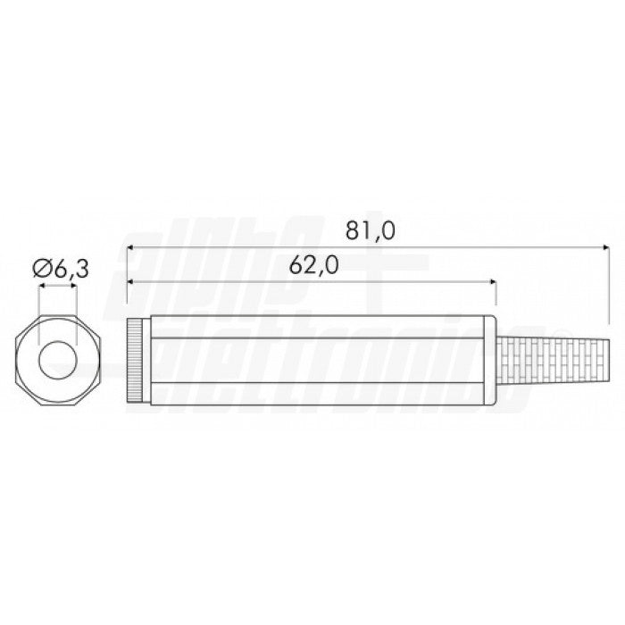 Presa jack 6,3mm Mono