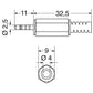 Spina jack  2,5mm 4 Poli