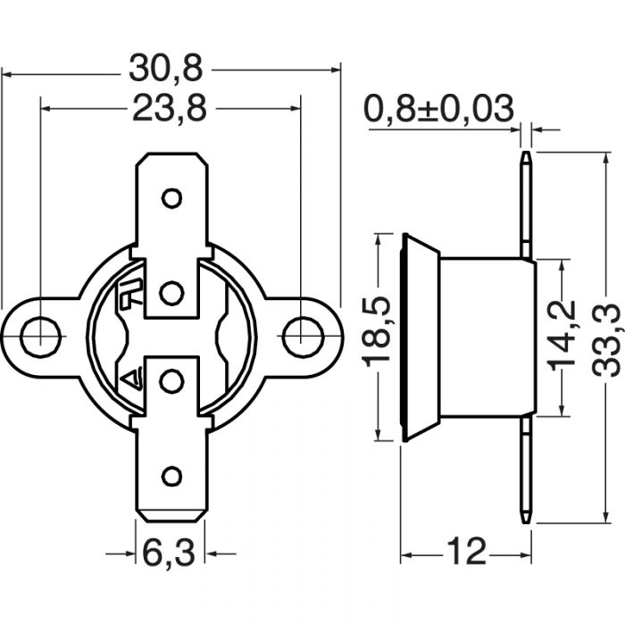 INTERRUTTORI TERMICI N.A. 50°