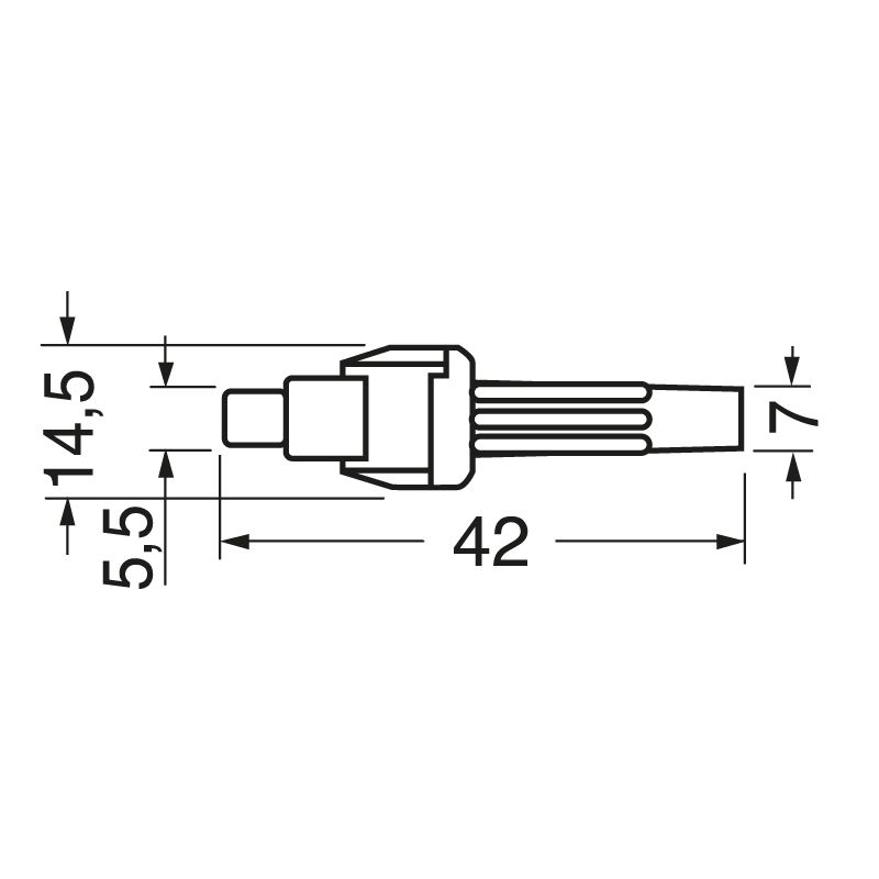 Portafusibile volante  5x20