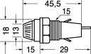 Portafusibile da pannello  6x30 mm