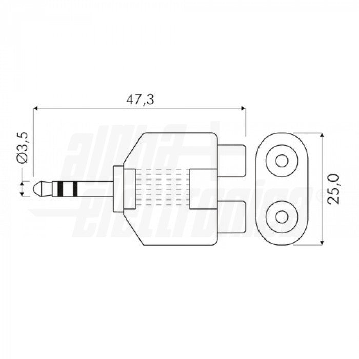 Adattatore 3,5mm  RCA