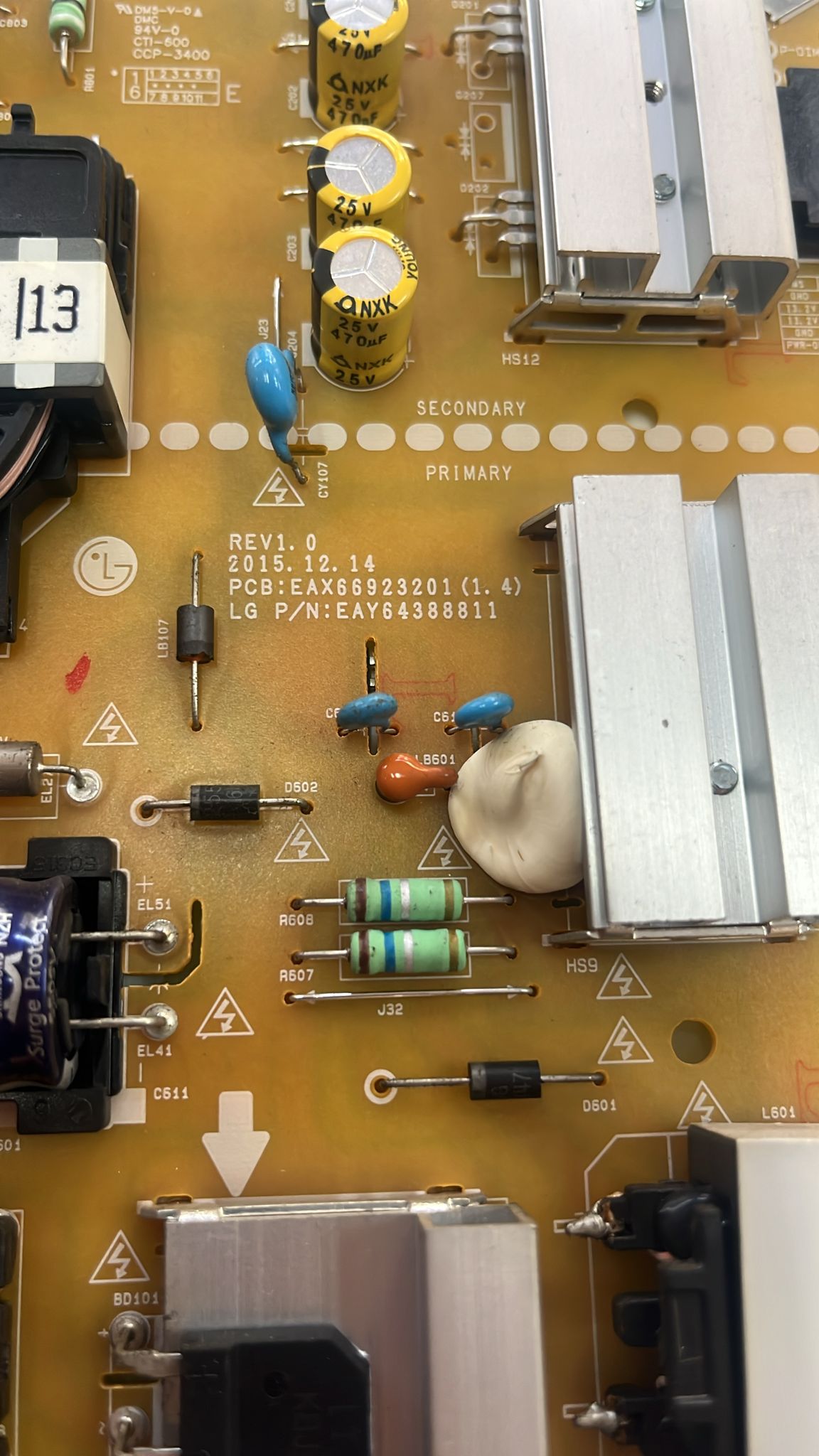 LG EAX669223201 Scheda Alimentazione