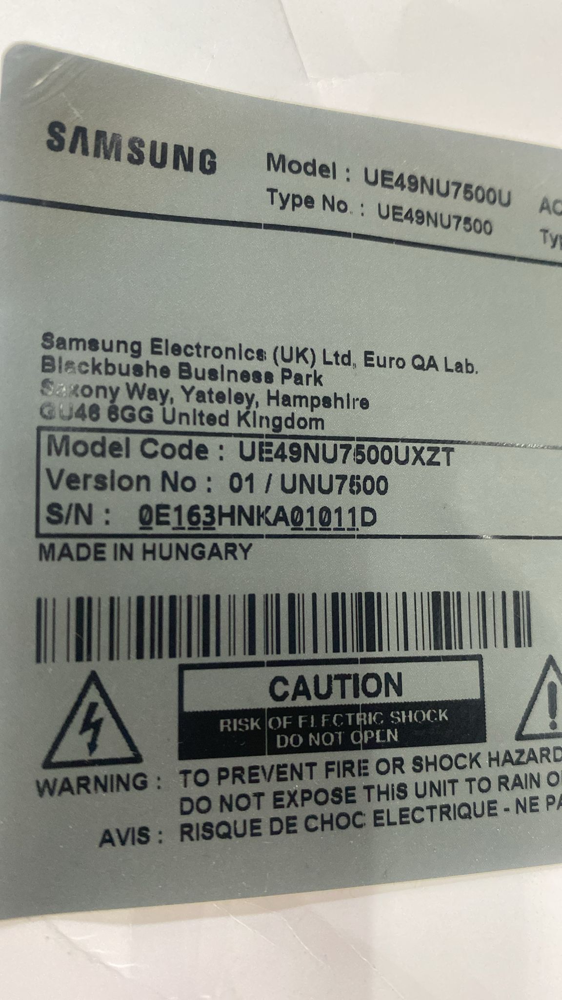 SAMSUNG BN94-12911E  BN41-02635A Scheda Madre