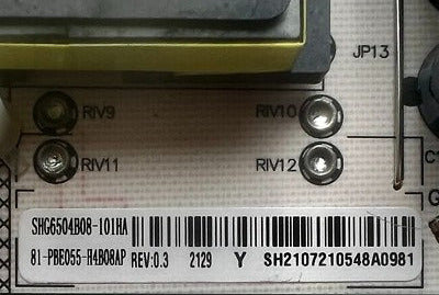 LG SHG6504B08 Scheda Alimentazione