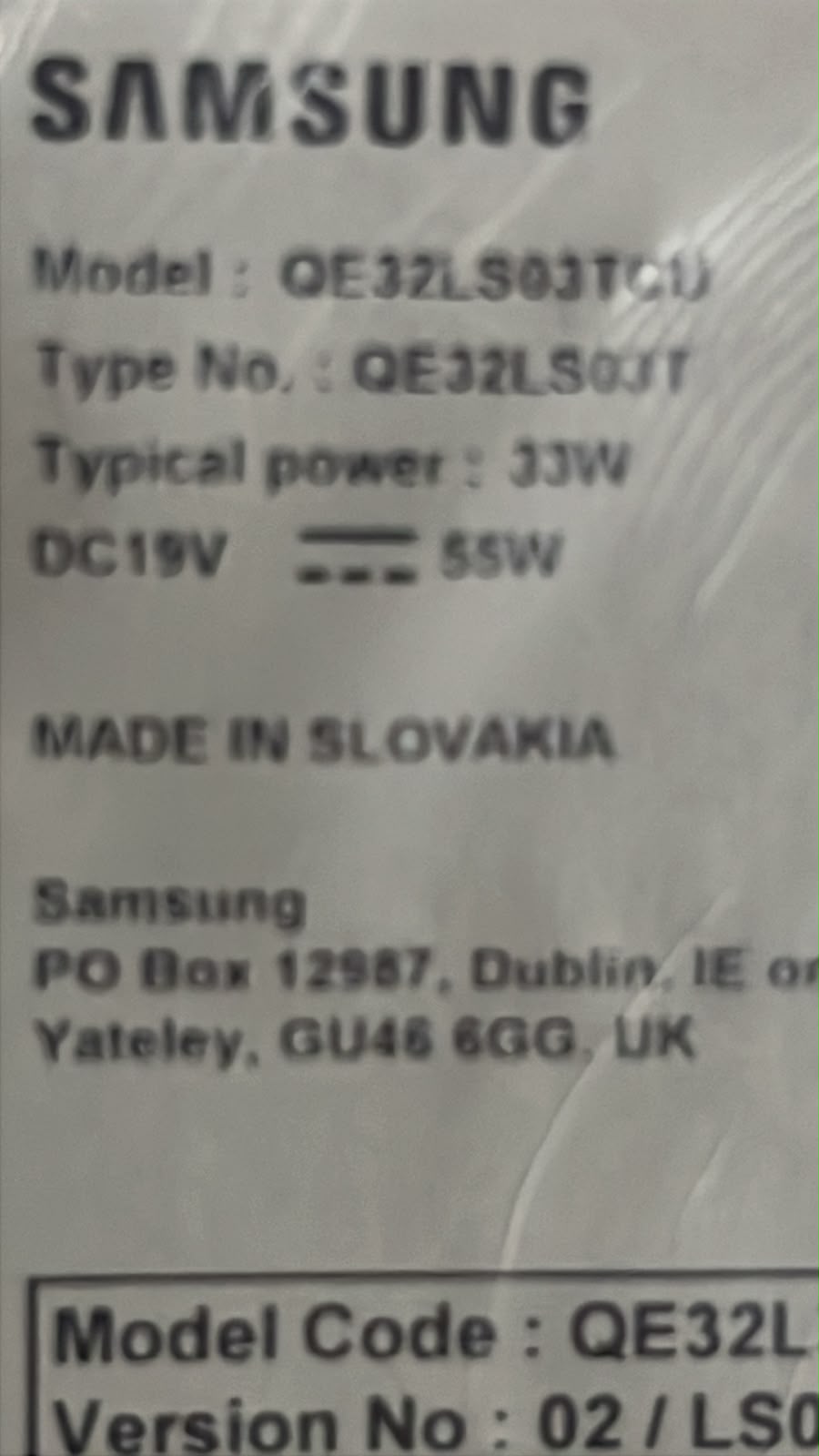 SAMSUNG BN94-15540E BN41-02879A